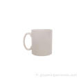 Glaçage à tasse en céramique, 10 oz, blanc